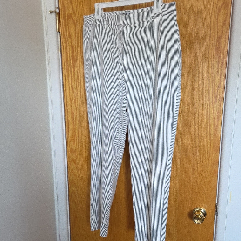 Striped Gray Women's Striped Pants